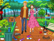 Play Anna Valentine's Day Park Cleaning