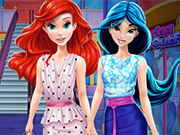 Play Ariel And Jasmine Mall Shopping