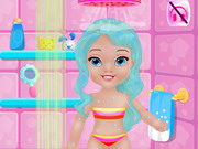 Play Baby Frozen Bathing