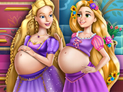 Play Barbie and Rapunzel Pregnant BFFs