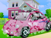 Play Barbie Car Cleaning
