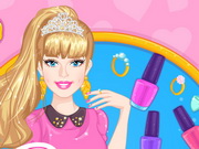 Play Barbie Prom Nails Designer