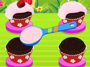 Play Chocolate Cherry Cupcakes
