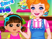 Play Dora Flower Store Slacking