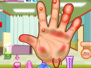 Play Dora Hand Doctor Caring
