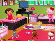 Play Dora's Hello Kitty Room Decor