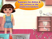 Play Dora Washing Dishes