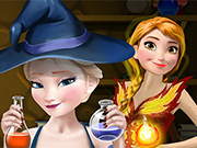 Play Elsa and Anna Power Potions