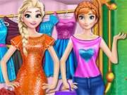 Play Elsa And Anna Shopping Time