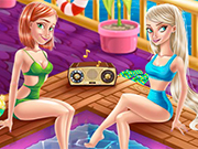 Play Elsa and Anna Yacht Party