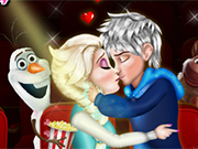 Play Elsa and Jack Cinema Kissing