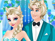 Play Elsa Change to Cat Queen Wedding