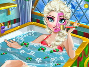 Play Elsa Christmas Spa Bath
