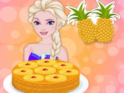 Play Elsa Cooking Upside Down Pineapple Cake