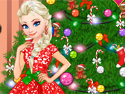 Play Elsa Decorate Christmas Tree