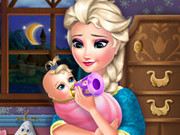 Play Elsa Frozen Baby Feeding