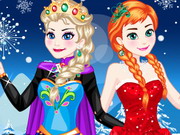 Play Elsa With Anna Dress Up