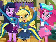 Play Equestria Girls Classroom Cleaning