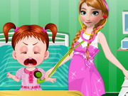 Play Frozen Anna Baby Doctor