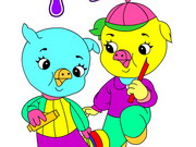 Play Jolly Pigs Coloring