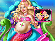 Play Pregnant Barbie Mermaid Emergency