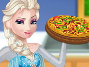 Play Pregnant Elsa Cooking Pizza
