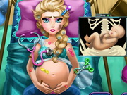 Play Pregnant Elsa Emergency