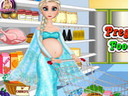 Play Pregnant Elsa Food Shopping