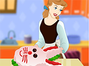 Princess Cinderella cooking Bunny Cake