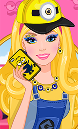 Play Barbie Minions Make-up