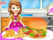 Play Sofia The First Cooking Hamburgers