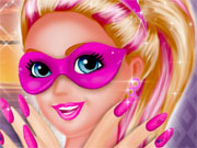 Play Super Barbie Nails Design