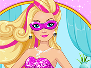Play Super Barbie's Glittery Dresses