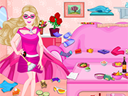 Play Super Barbie Thanksgiving Party Cleanup