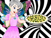 Play Tinkerbell Black And White Pizza